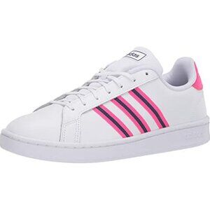 Adidas Grand Court Hot Pink and Navy Blue Sneakers - women's size 7